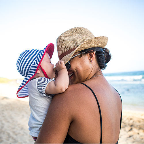 Infant SunSprout Hat - Navy/White
