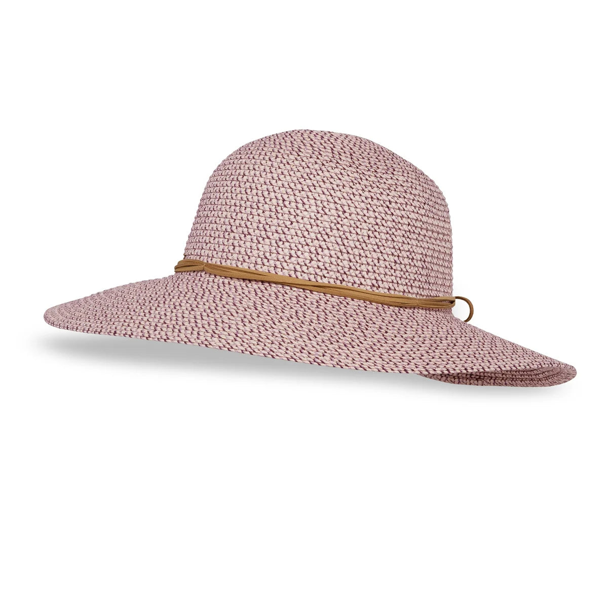 Front view of Sunday Afternoons Sol Seeker Hat with wide 9 cm UPF 50+ woven brim – Wisteria | SOLSHW