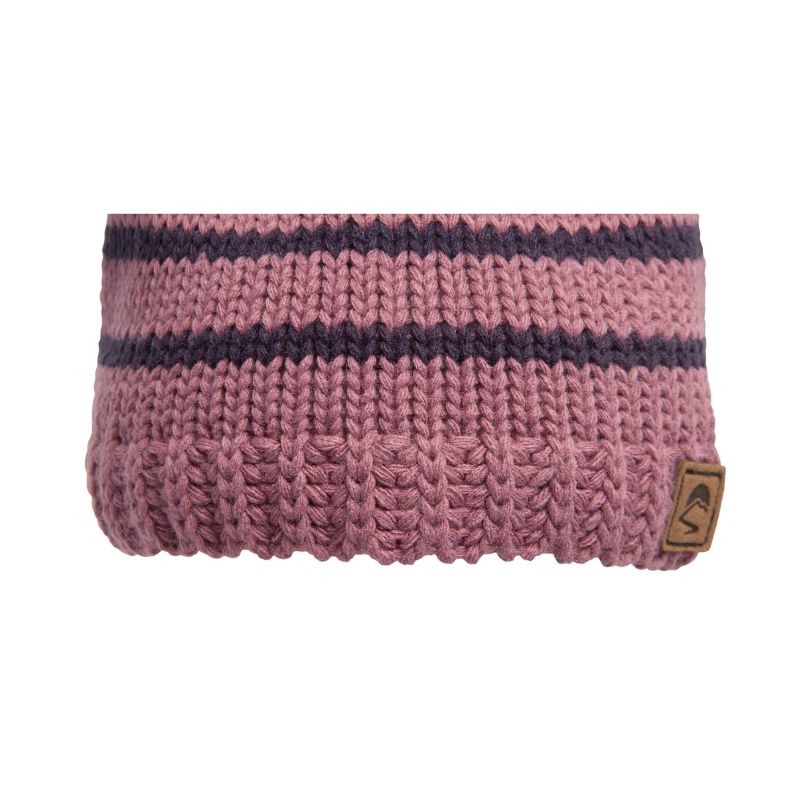 Infant Frosty Stripe Beanie - Rosewood