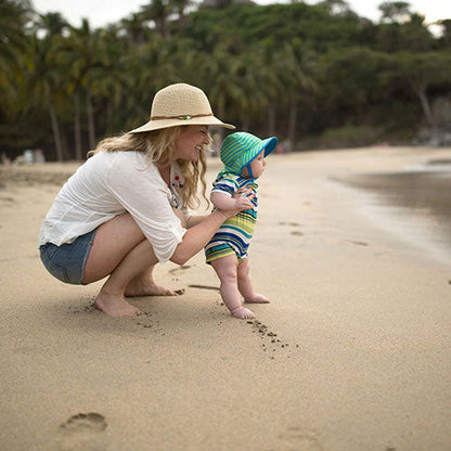 Infant SunSprout Hat - Navy/White