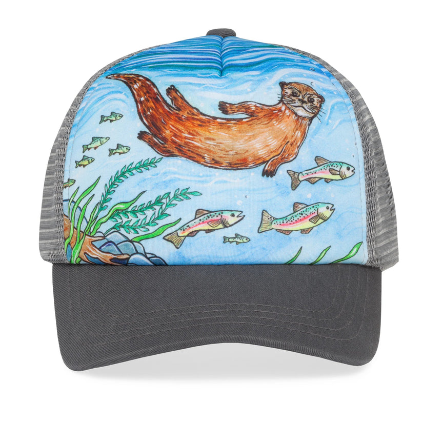 Kids Artist Series Trucker Cap - River Otter – Sunday Afternoons NZ