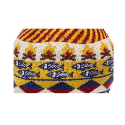 Kids Fish and Fire Beanie - Maple